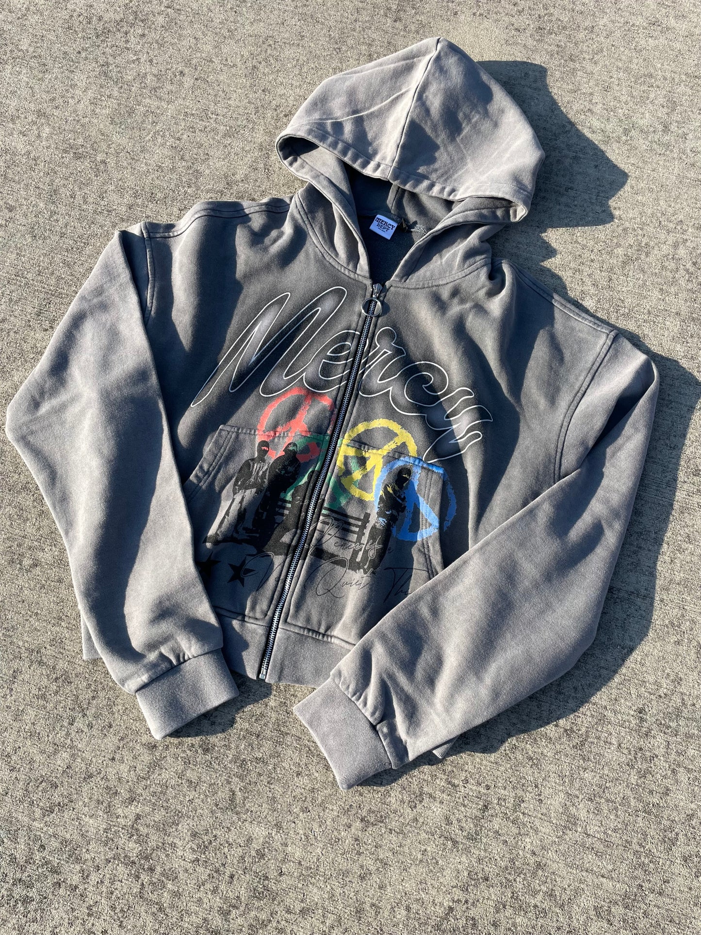 “PEACE” Zip Up Hoodie